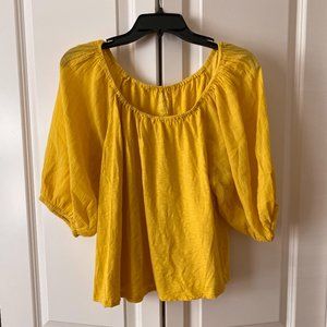 Velvet brand mustard yellow blouse